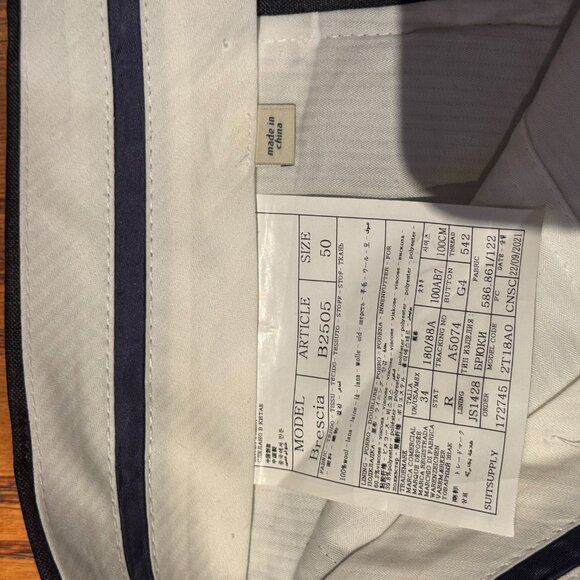 SuitSupply Custom Grey Suit S110 Pure Wool 42R Size 34 Pants - Picture 4 of 8